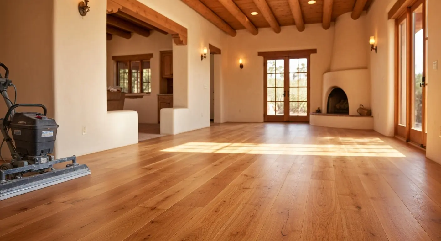 Hardwood floor installation