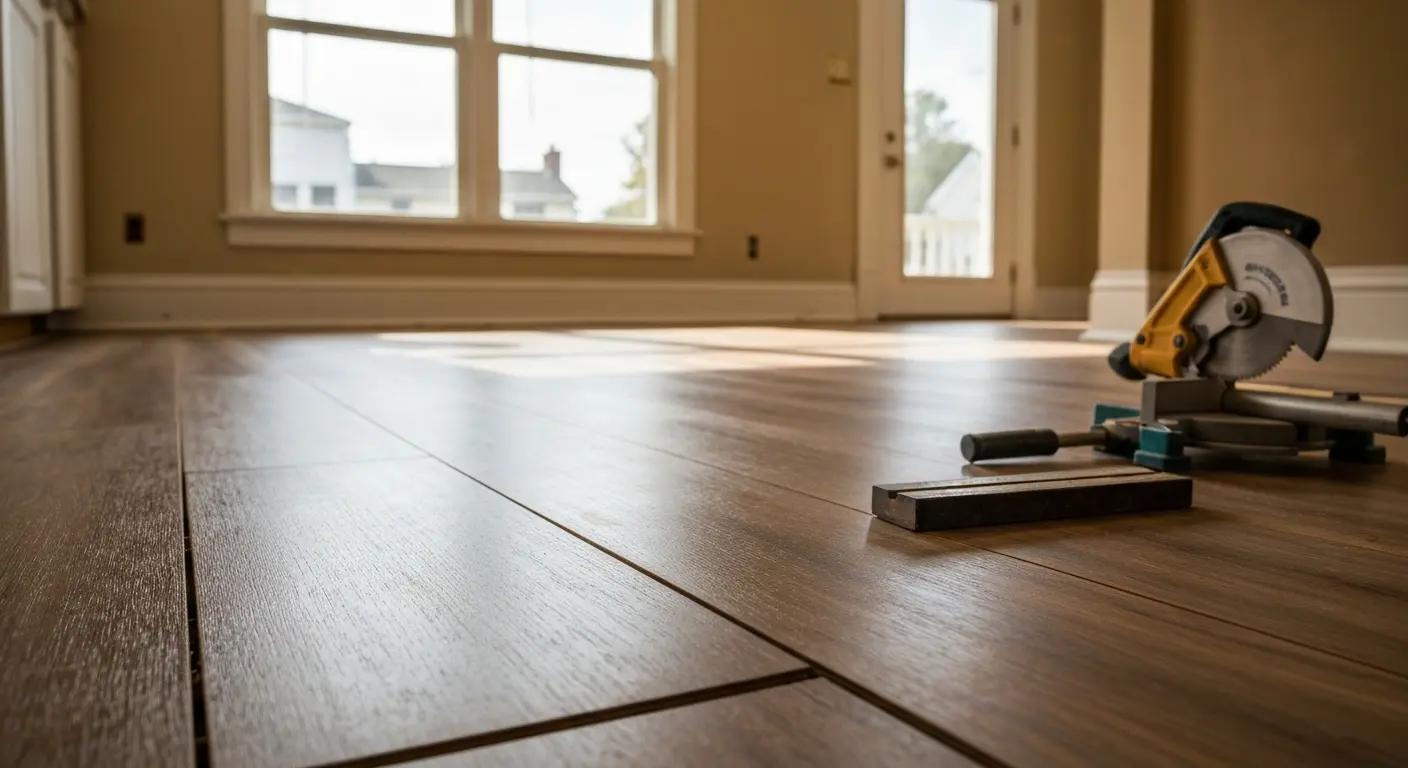 Laminate flooring installation