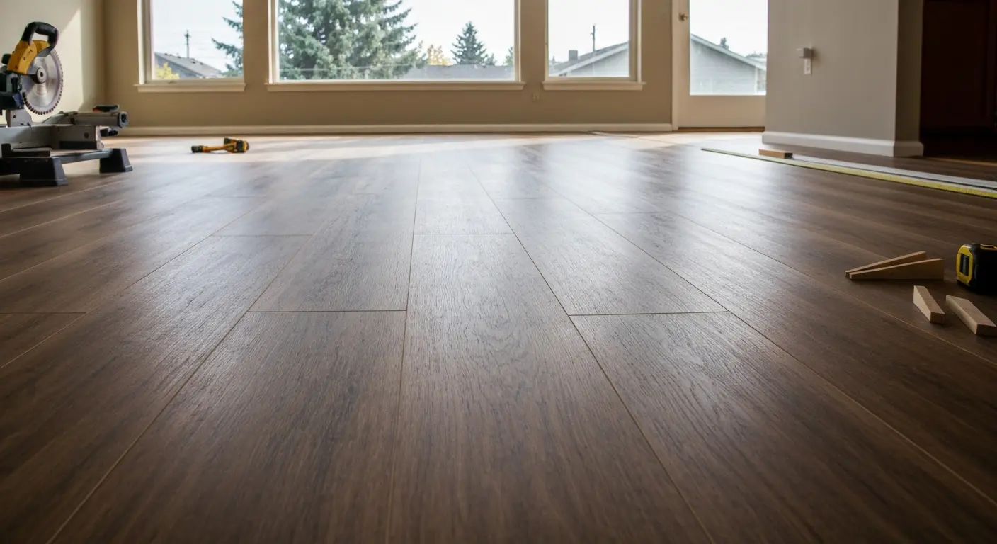 Laminate flooring installation