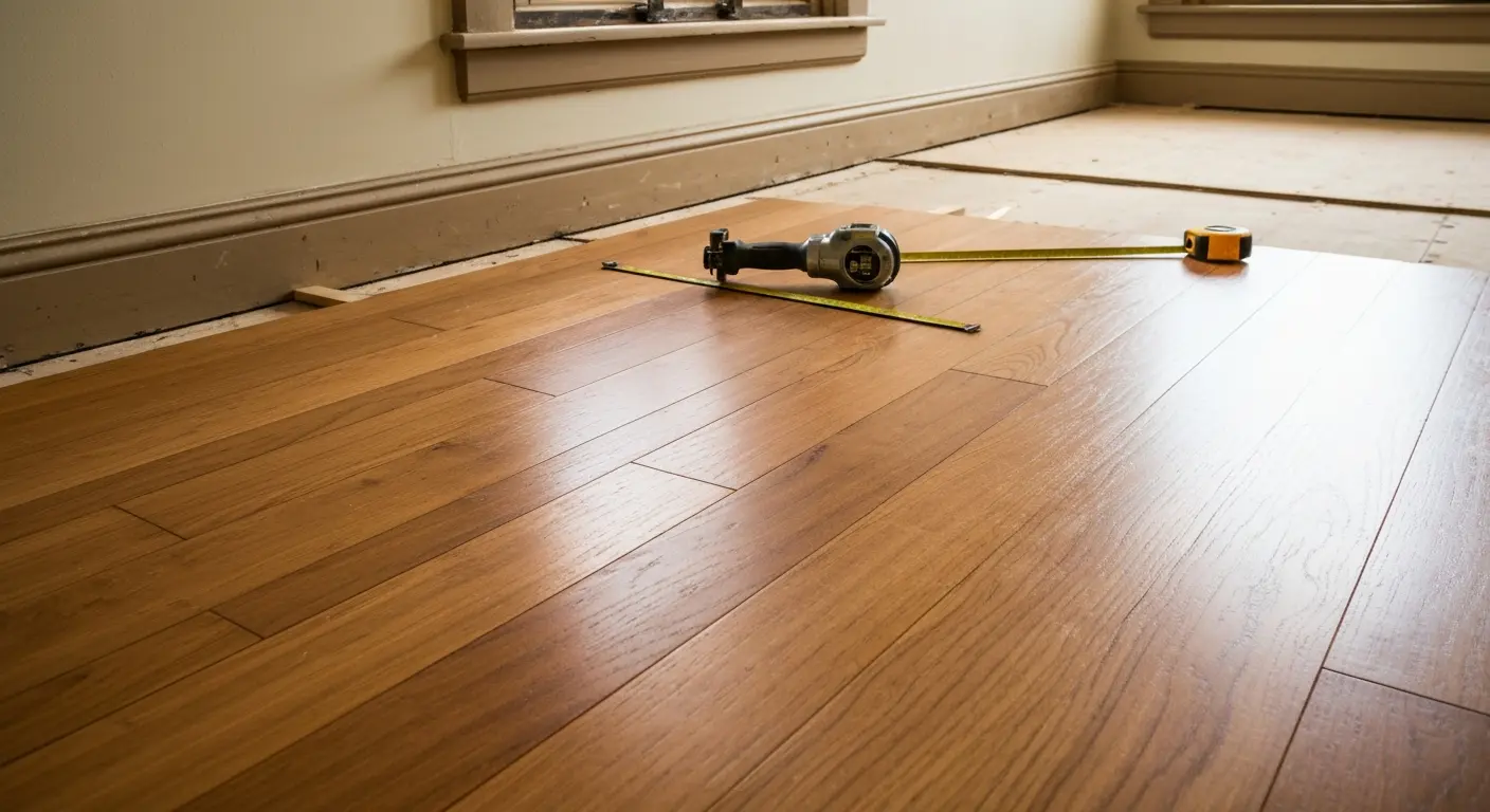 Hardwood floor installation