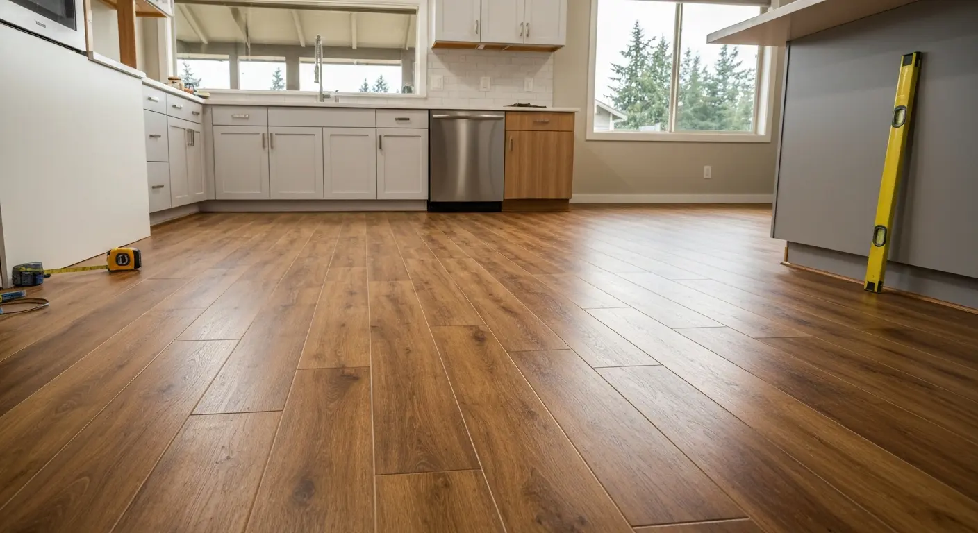 Laminate flooring in Lynnwood home kitchen