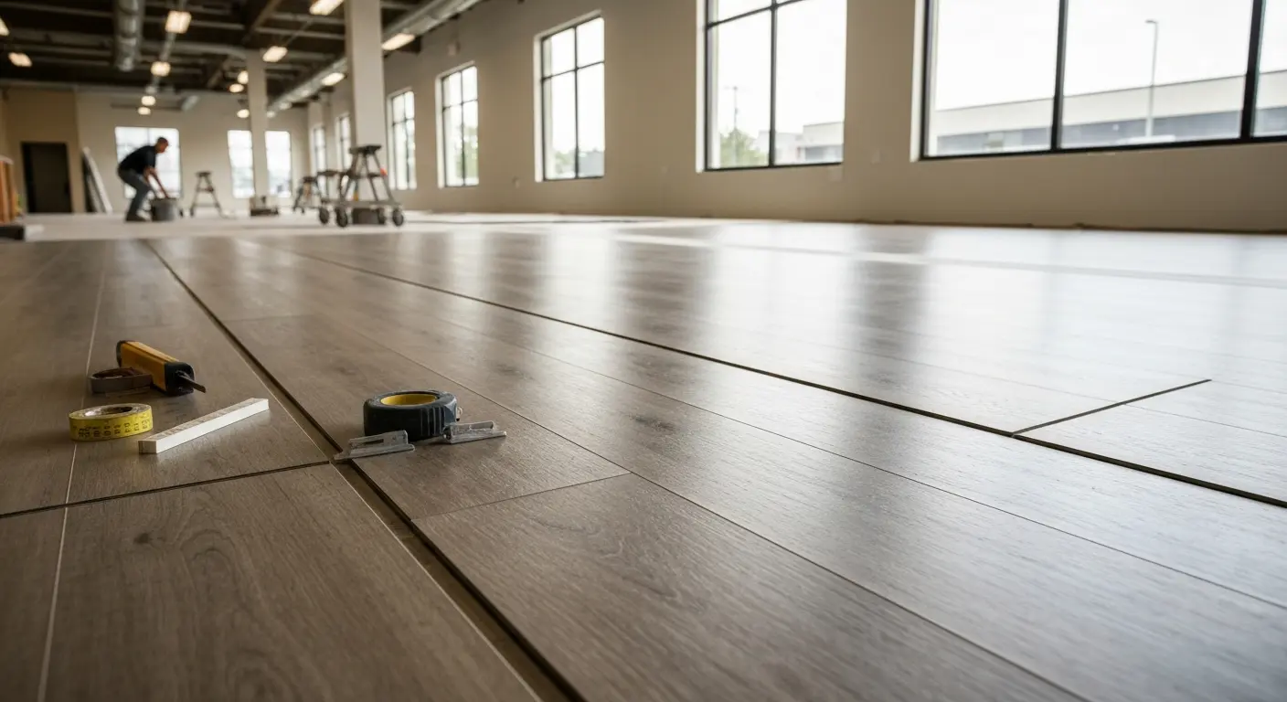 LVP flooring installation