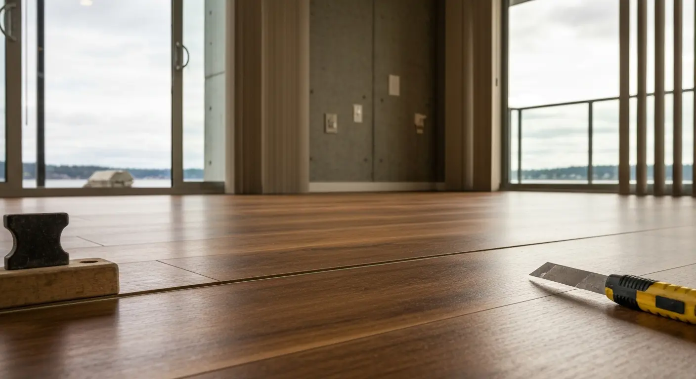 Luxury vinyl plank flooring