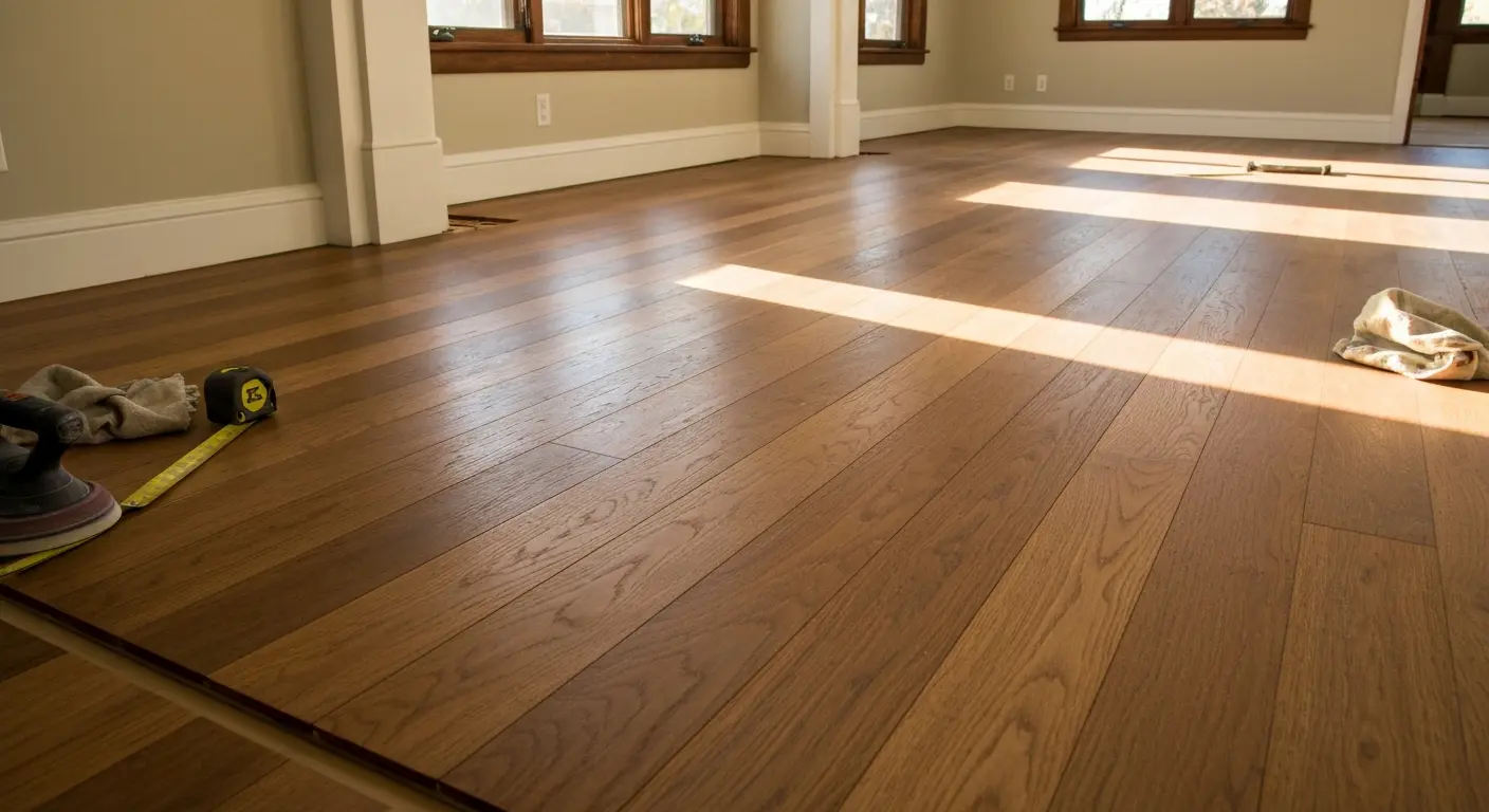 Hardwood flooring installation
