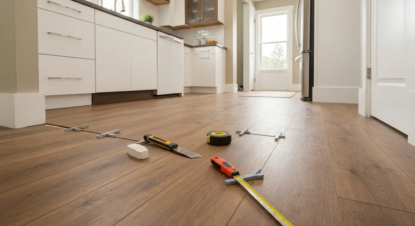 Luxury vinyl plank installation