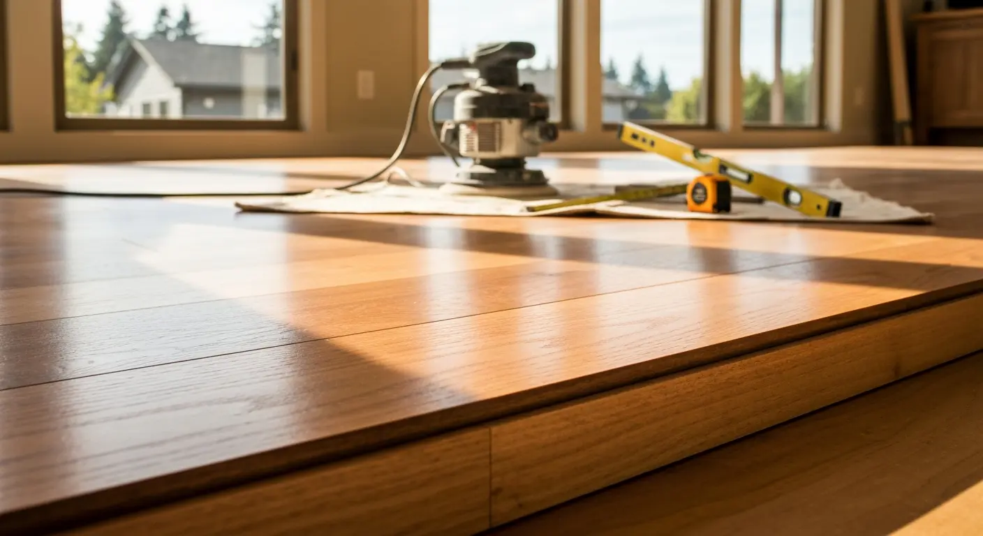 Hardwood floor installation