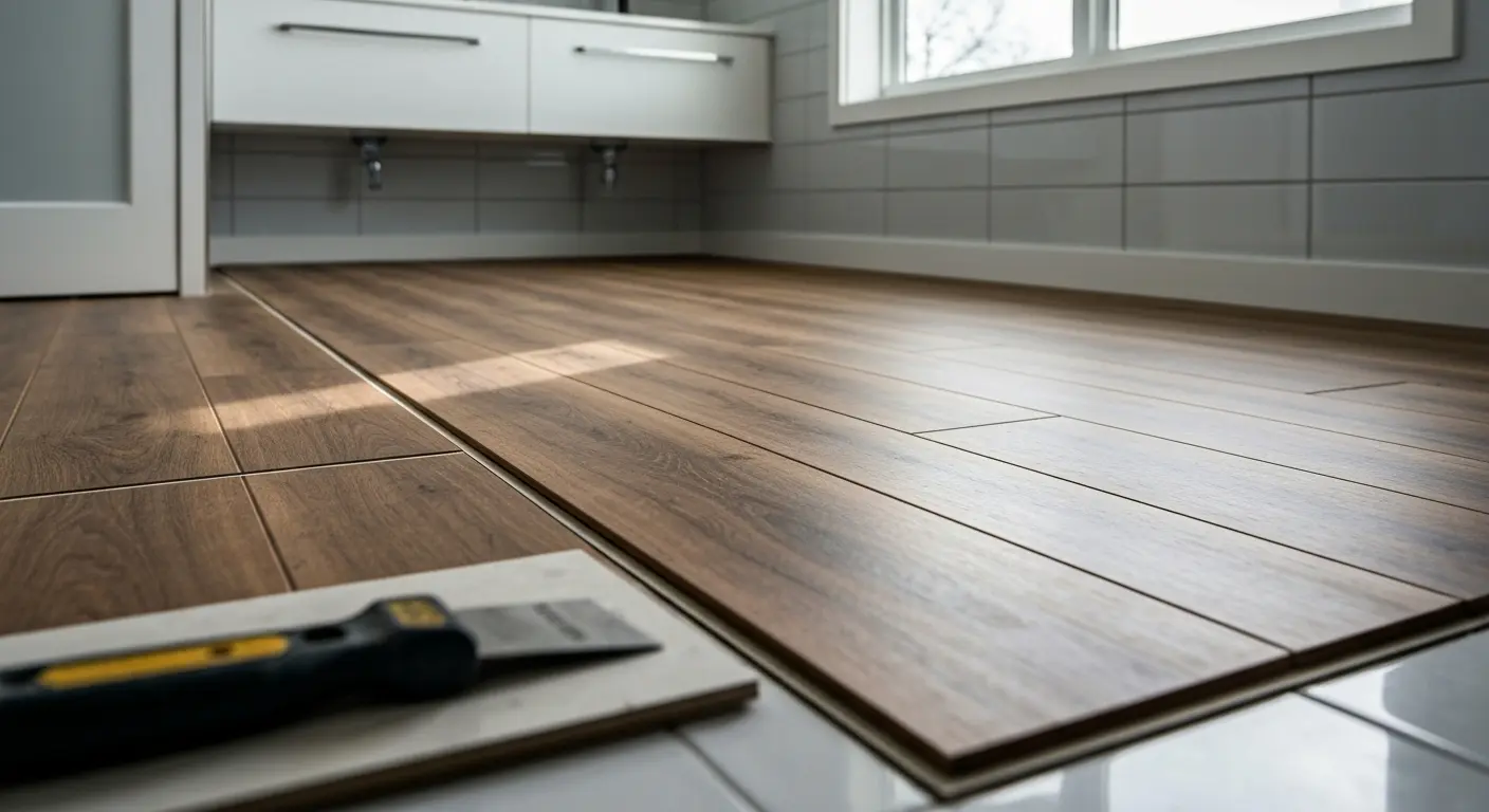 Luxury vinyl plank installation