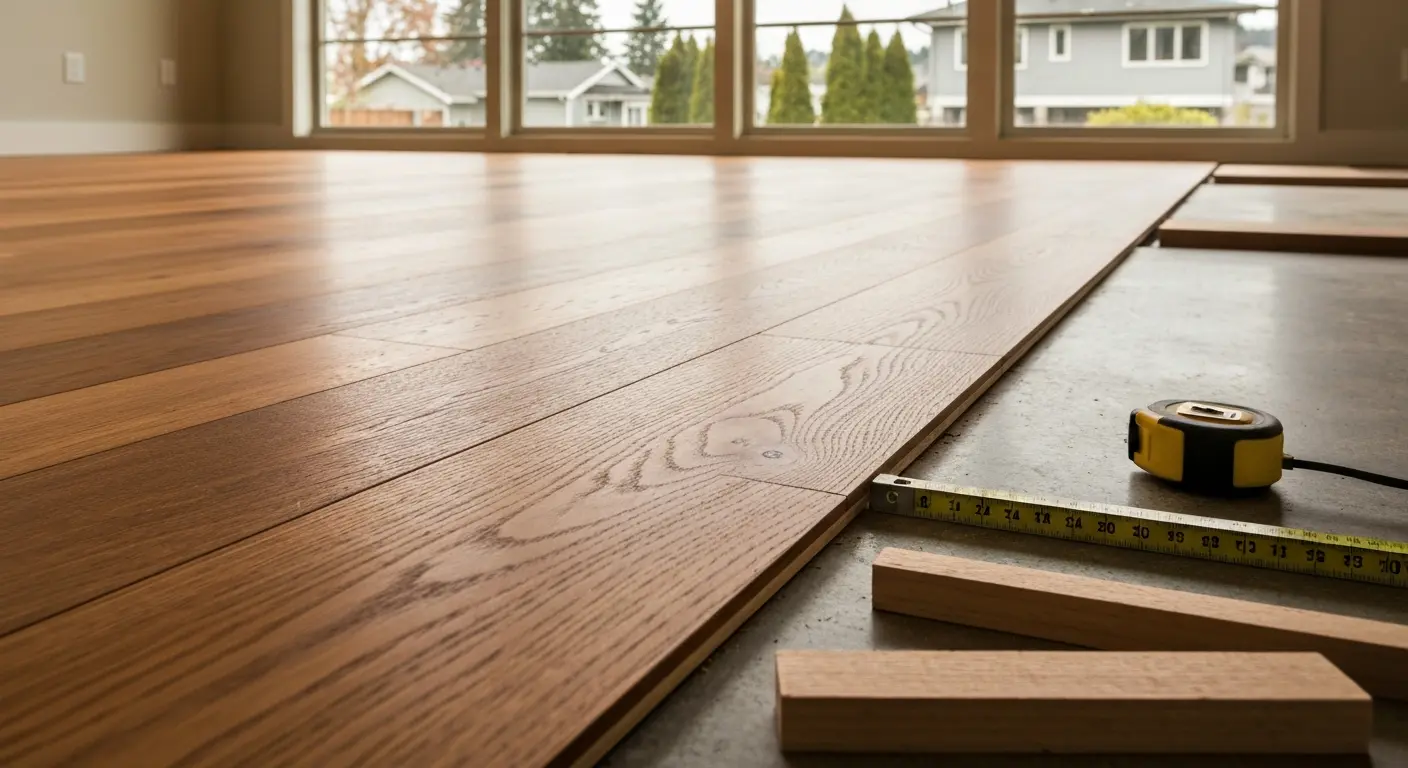 Engineered hardwood installation