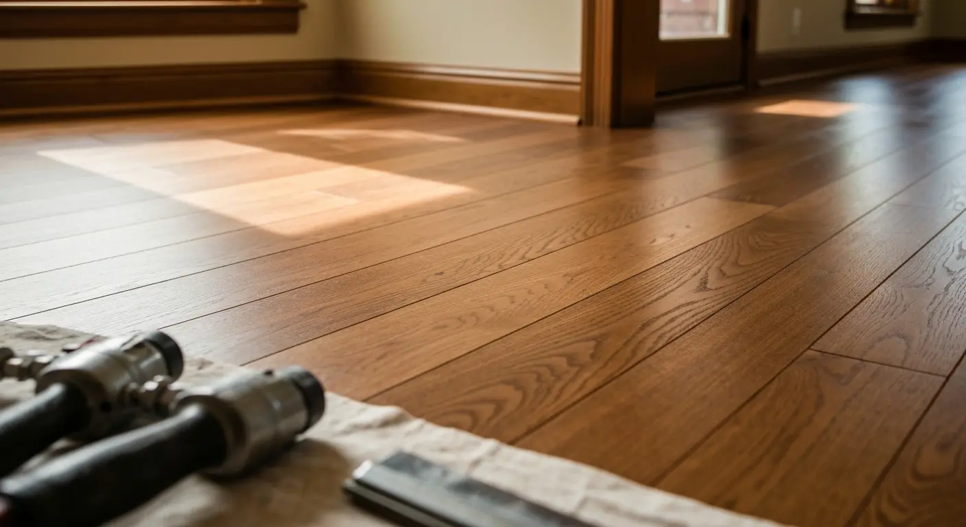 Hardwood floor installation