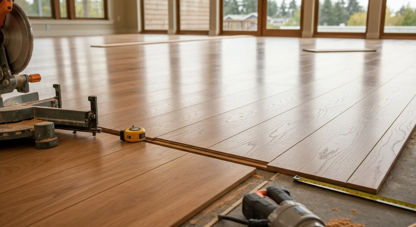 Engineered wood flooring