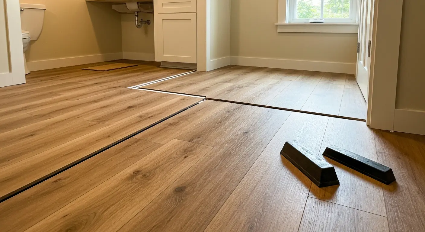 Luxury vinyl plank flooring
