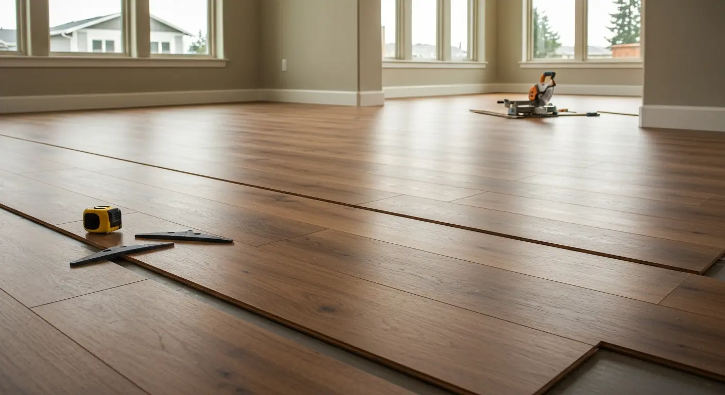Laminate flooring installation