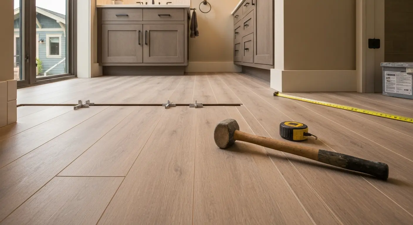 LVP flooring installation