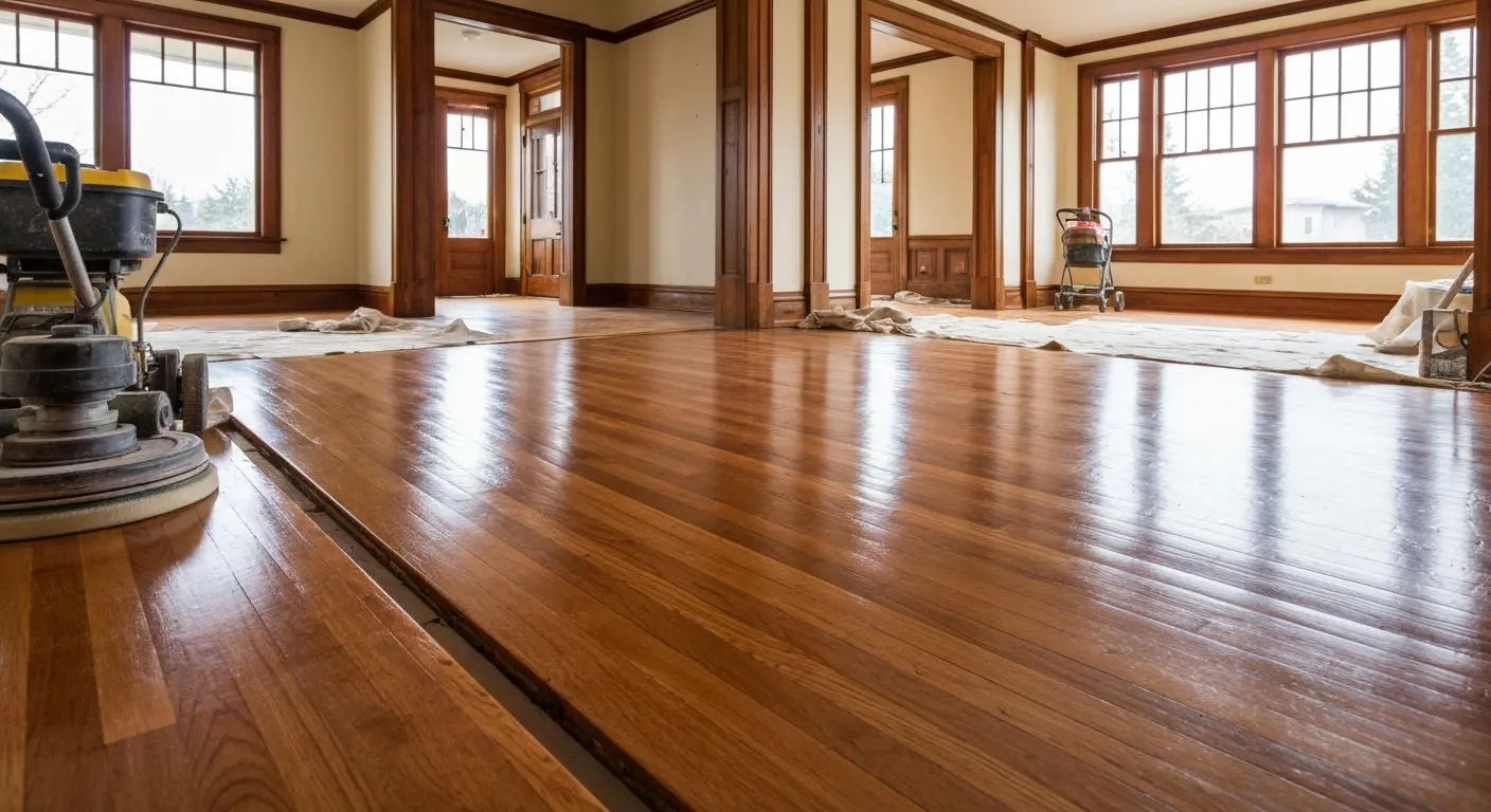 Floor refinishing project