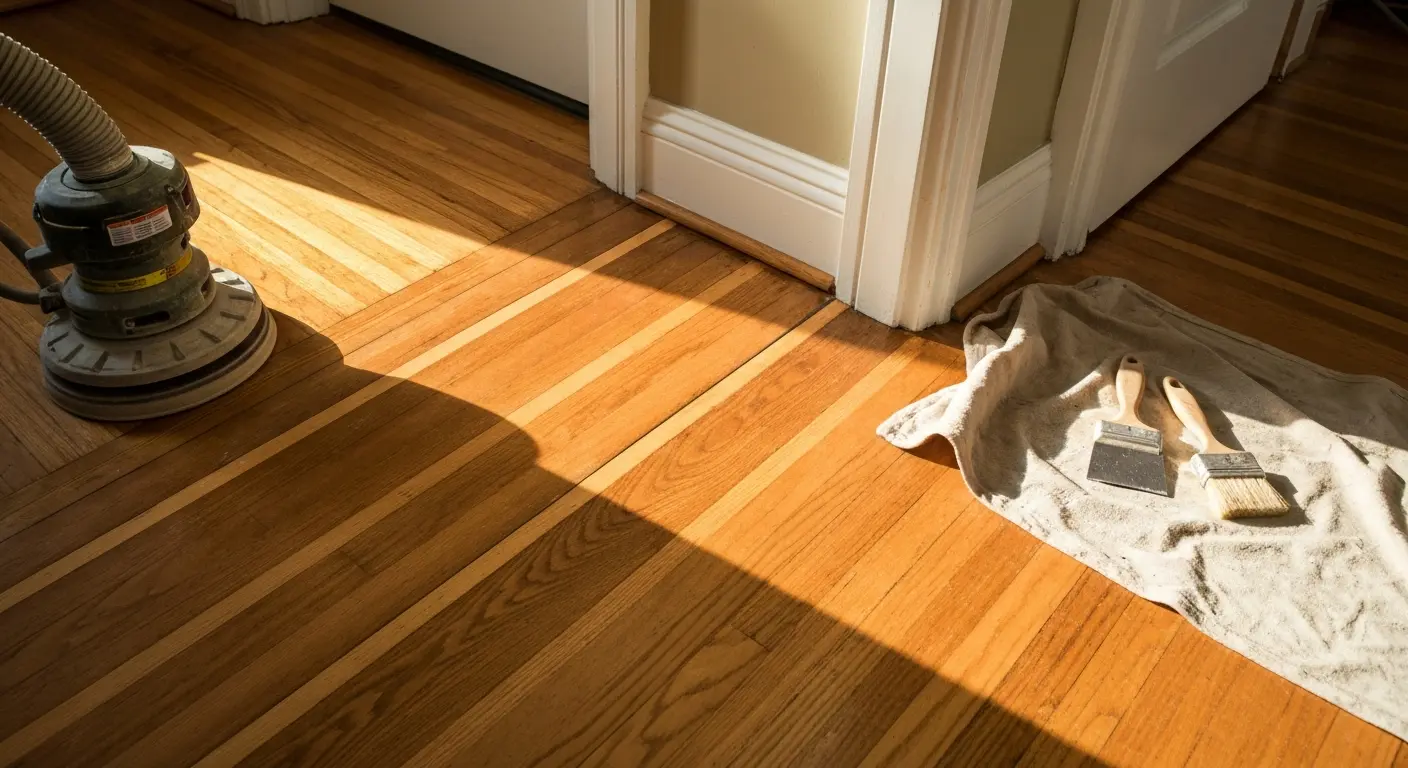 Hardwood floor repair and restoration