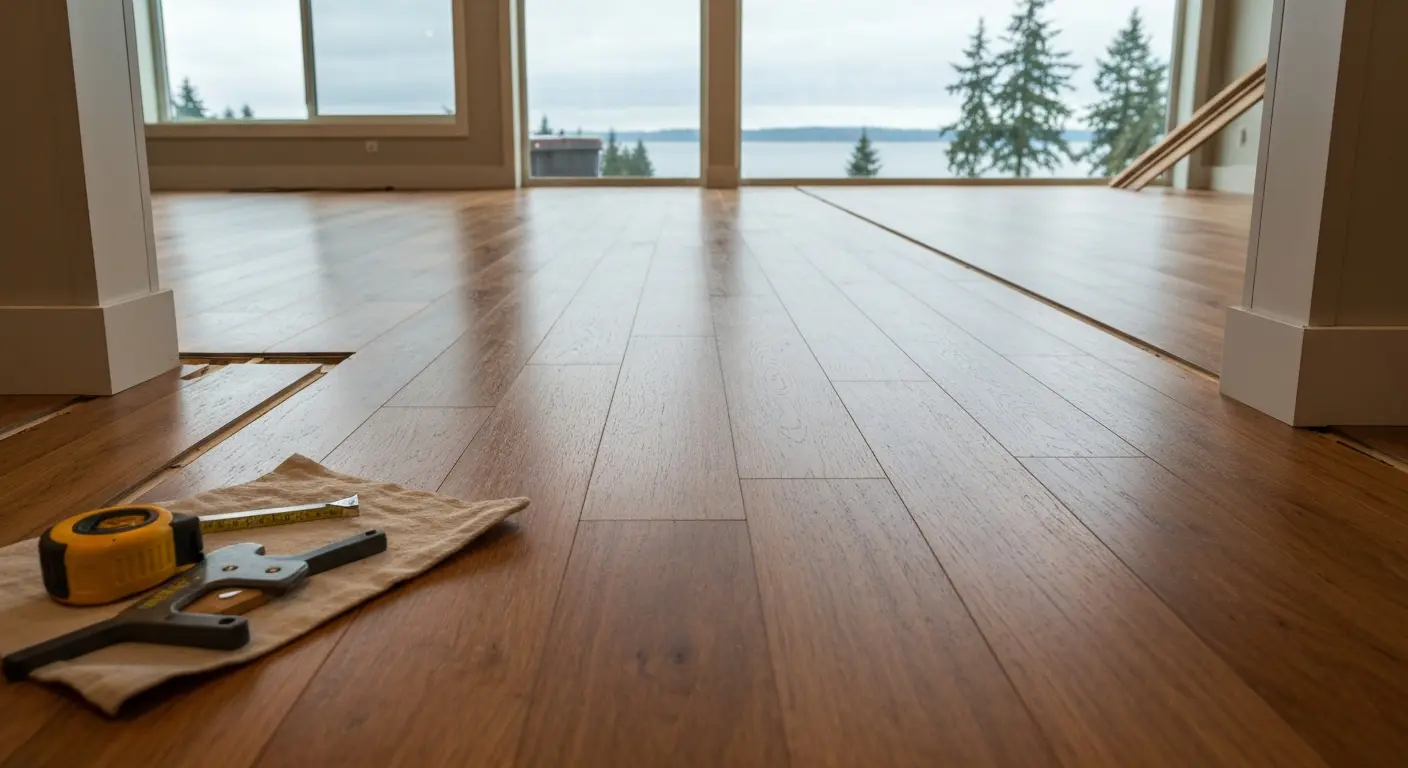 Engineered wood installation