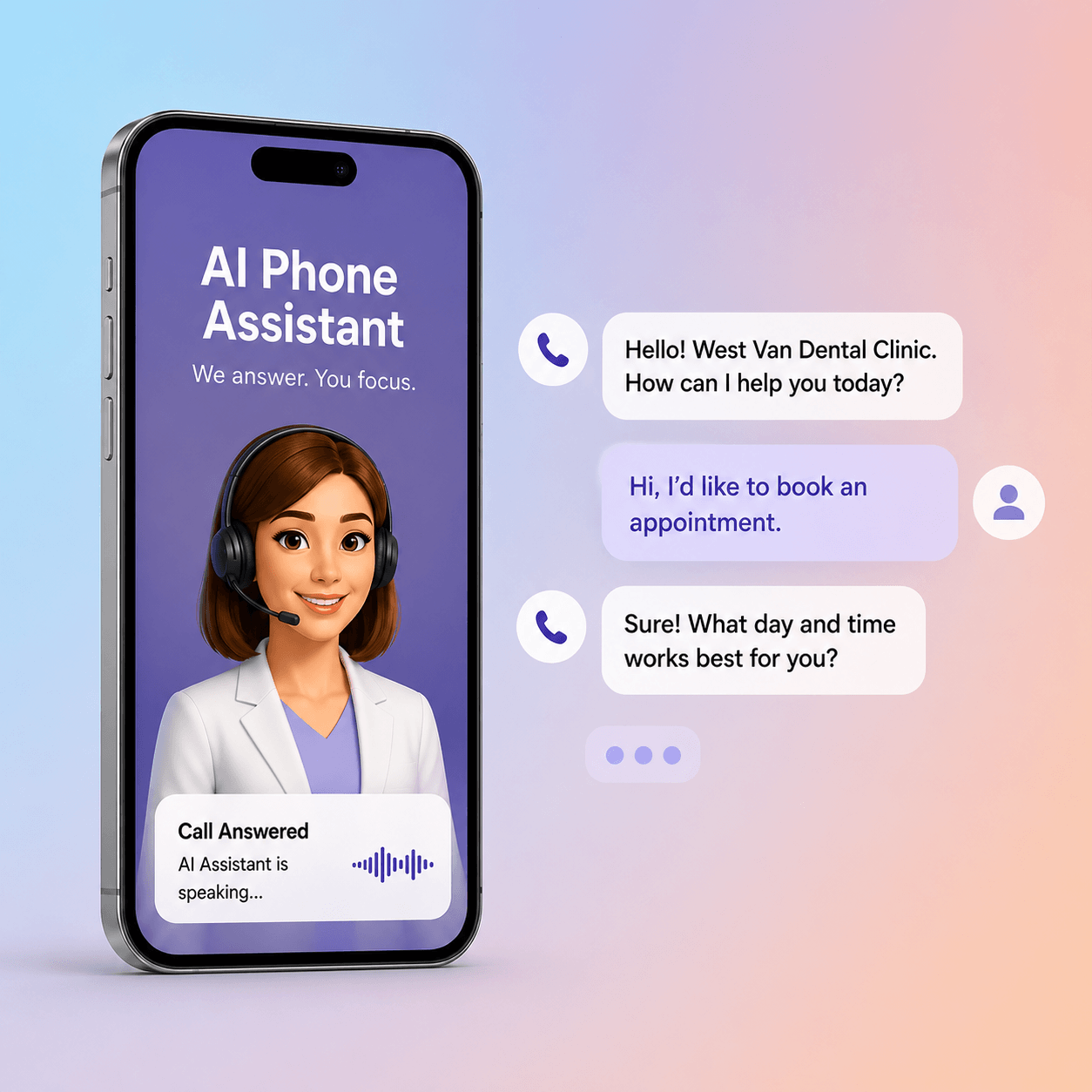 AI Phone Assistant hero image