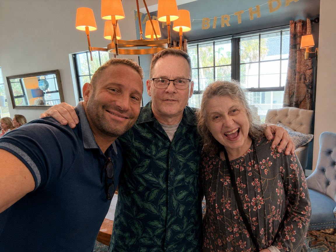 Josh Wittorff, Doug Whetstone, and Debbie together