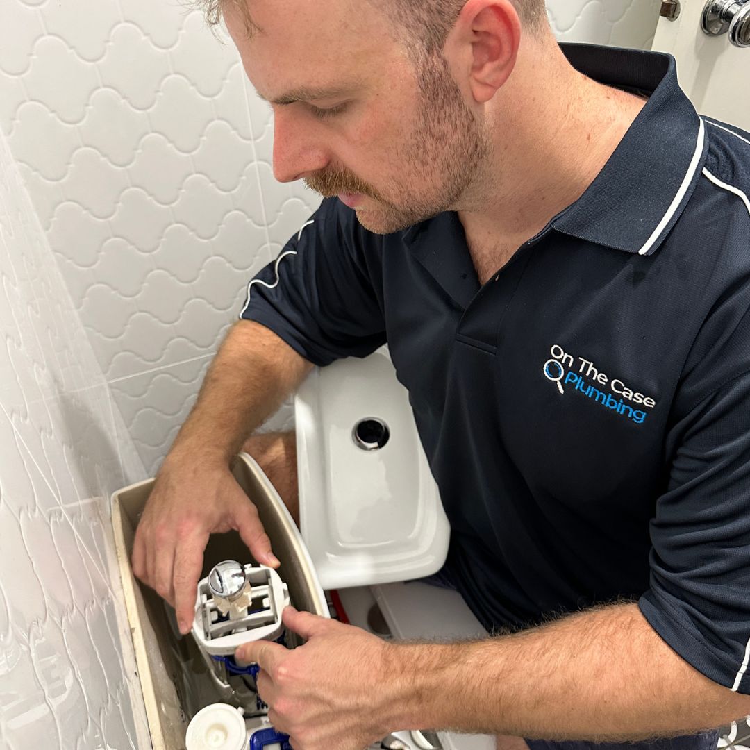 Toilet repair by On The Case Plumbing