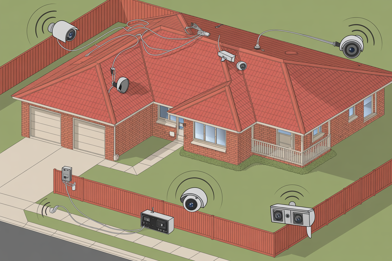 Battery security cameras