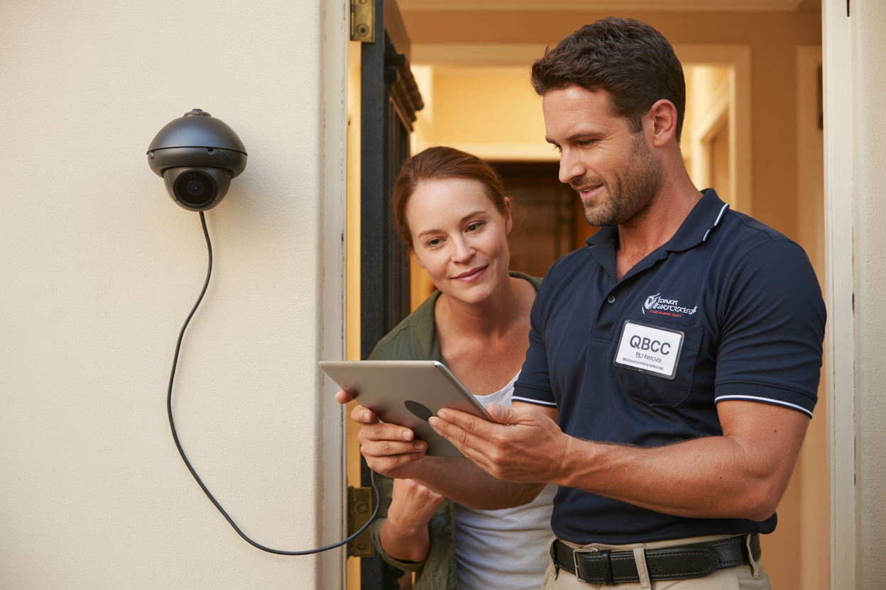 security camera installation