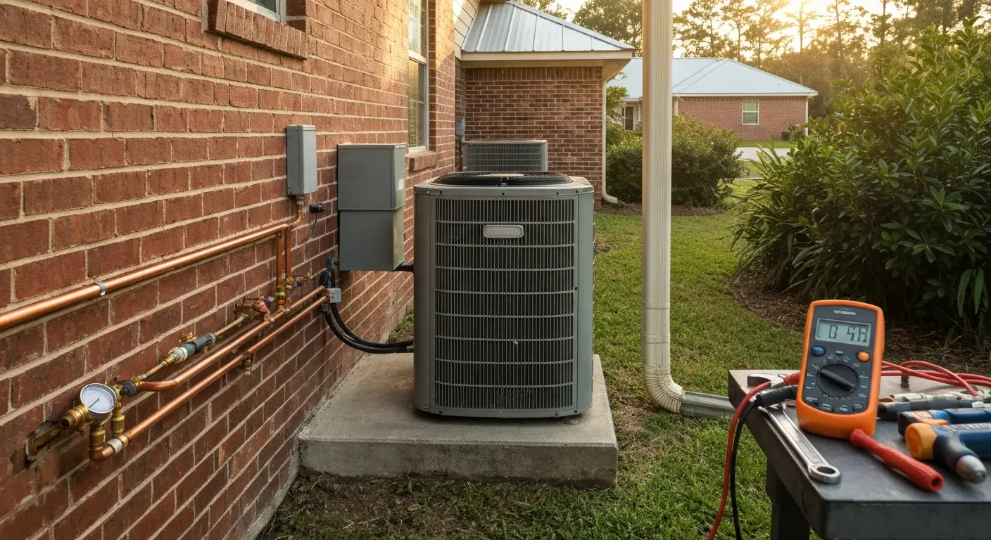 HVAC maintenance and repair work