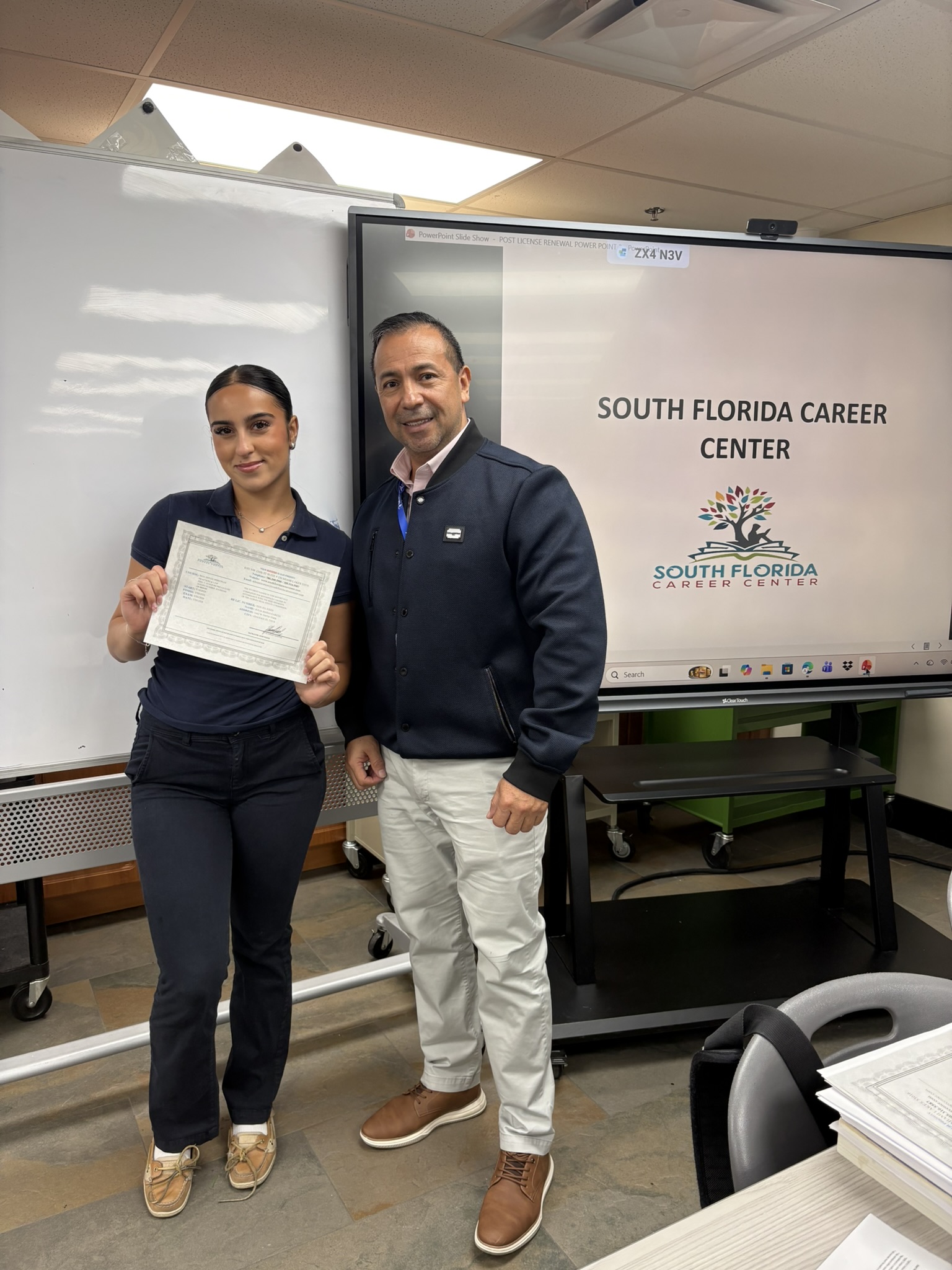 Newly-licensed Florida realtors at South Florida Career Center