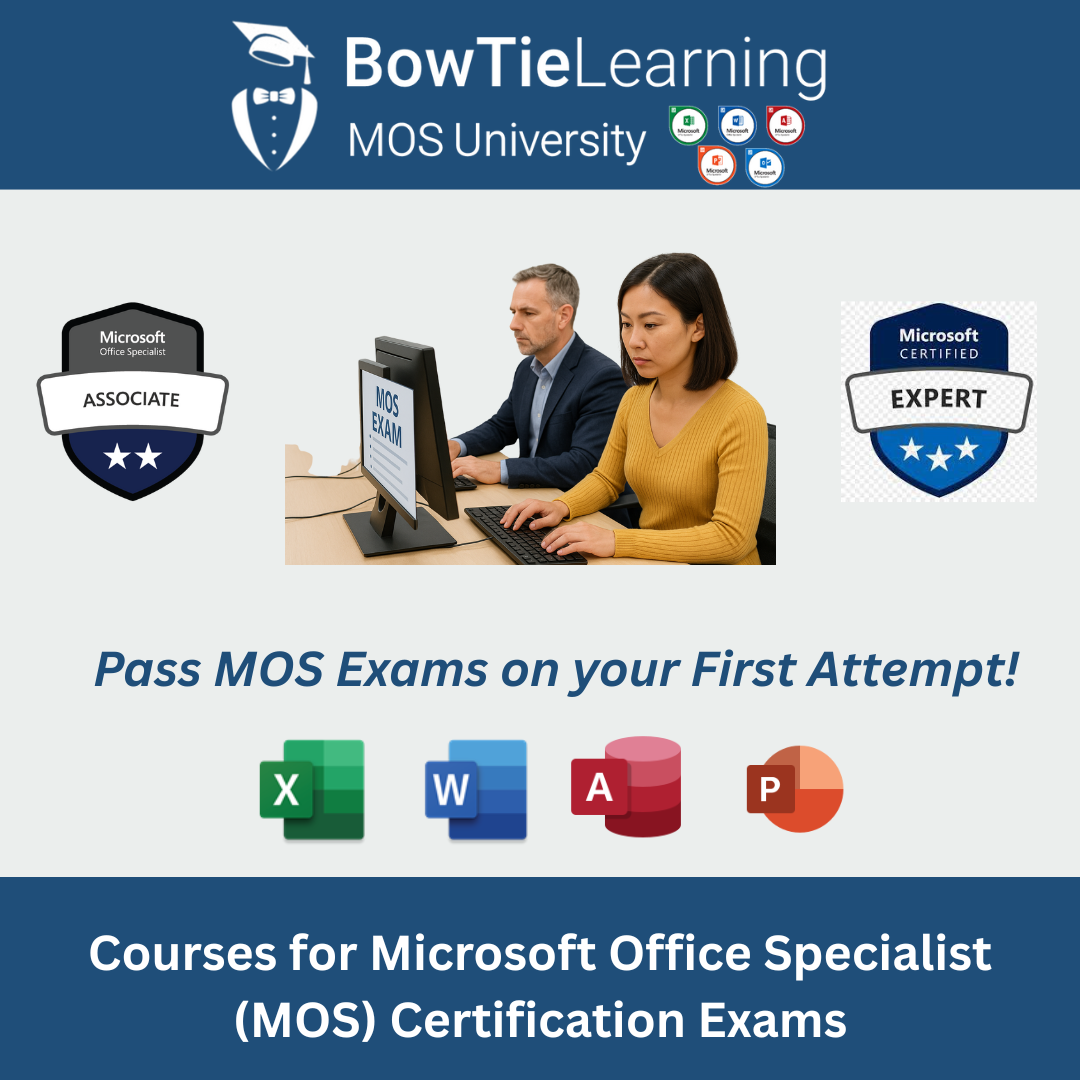 Pass Microsoft Office Certification Exams on your First Attempt.