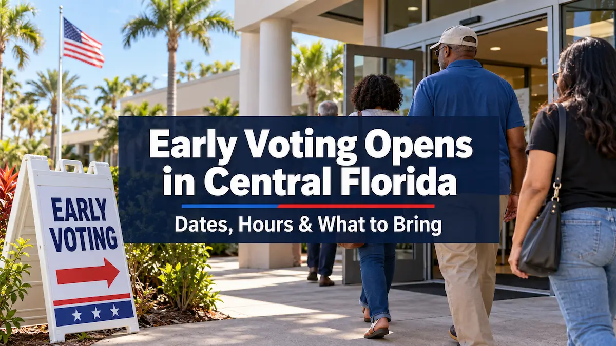 Early voting opens in Central Florida: Dates, hours and what to bring