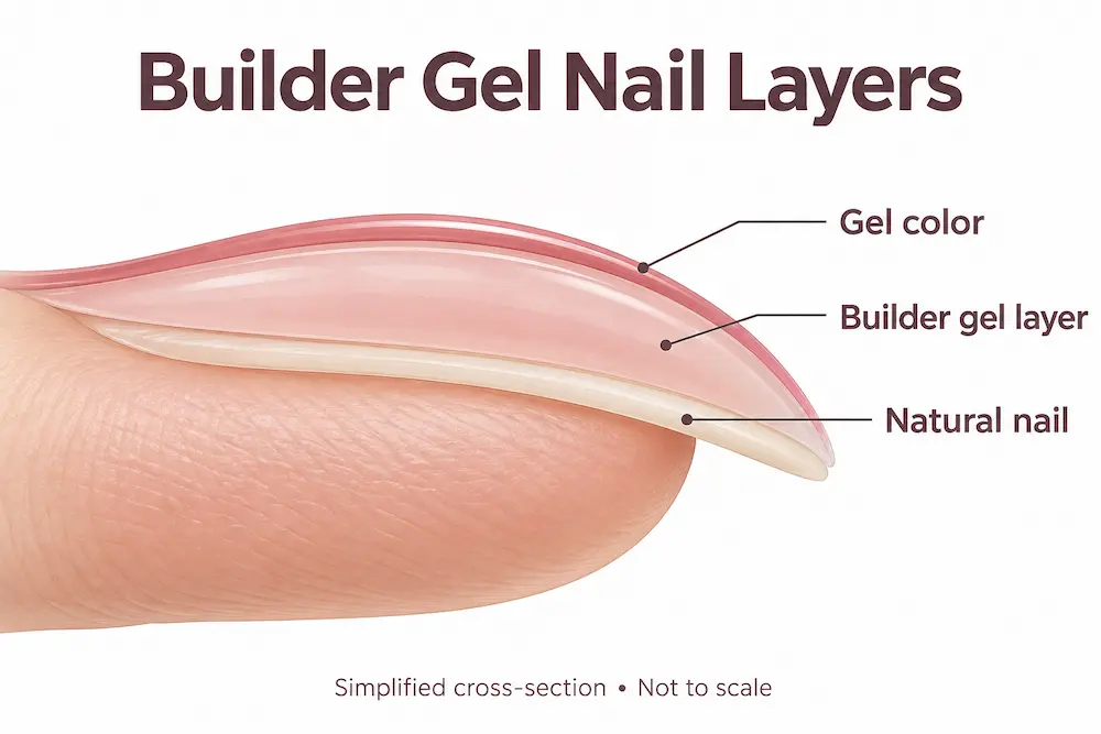 Builder Gel Nail Layers