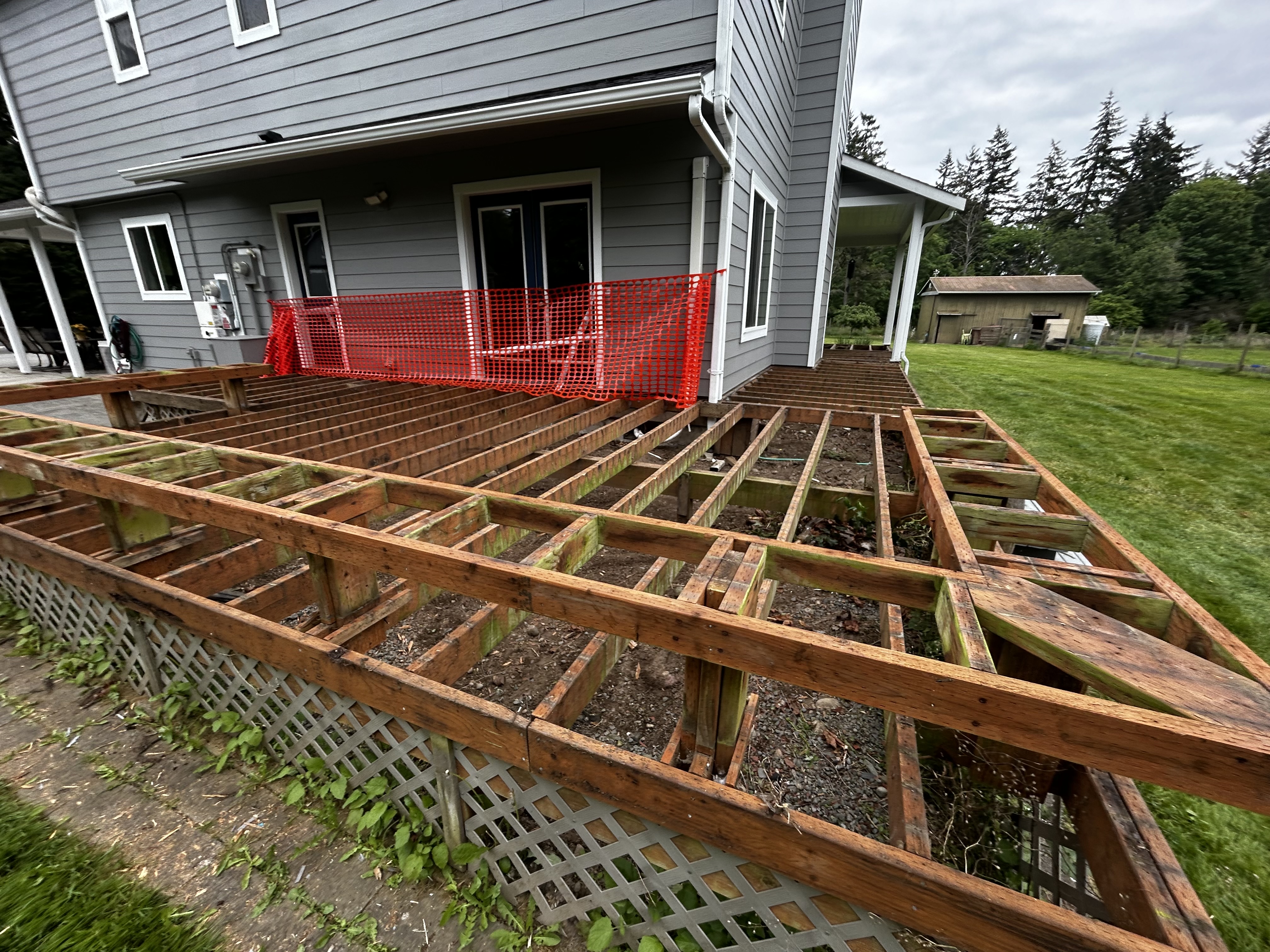 Before: Deck rebuild