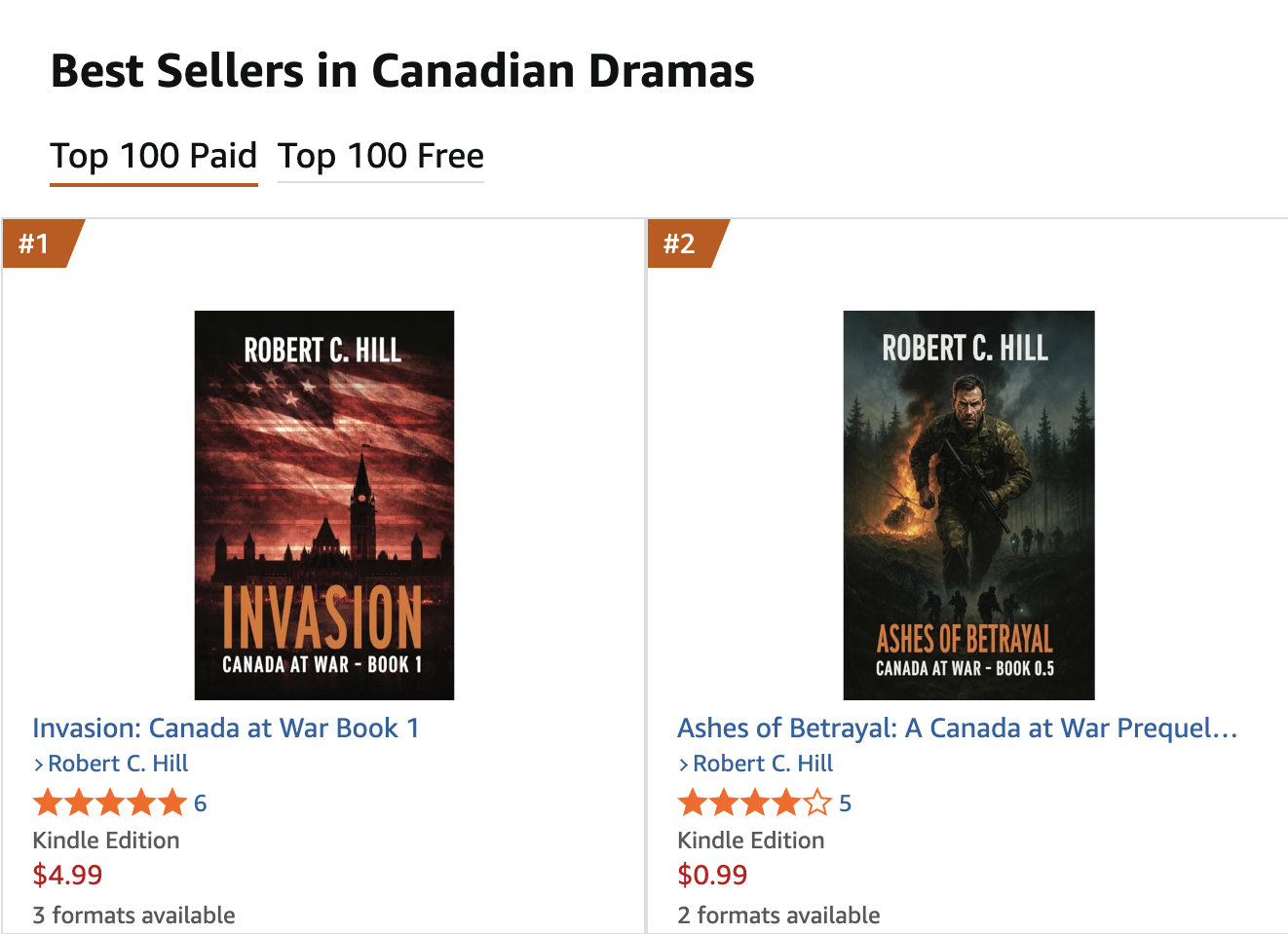Invasion at #1, Ashes at #2 Invasion at #1, Ashes at #2