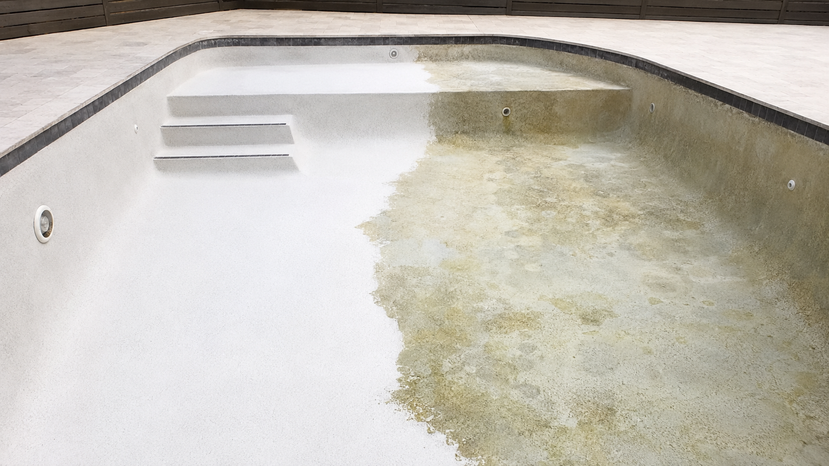 Pool acid wash in Naples, FL restoring pool surface to clean finish