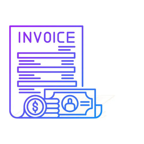 An invoice paid by card, representing getting paid through a text payment link