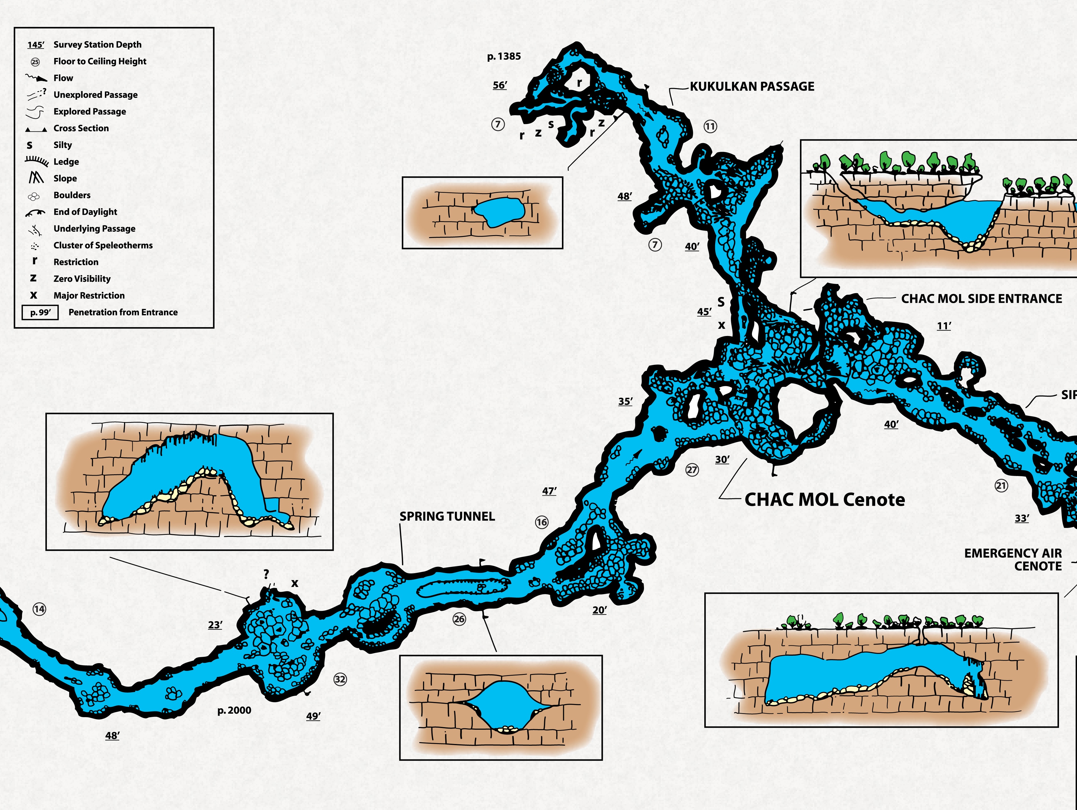 Chac Mool Cave Map Chac Mool Cave Map