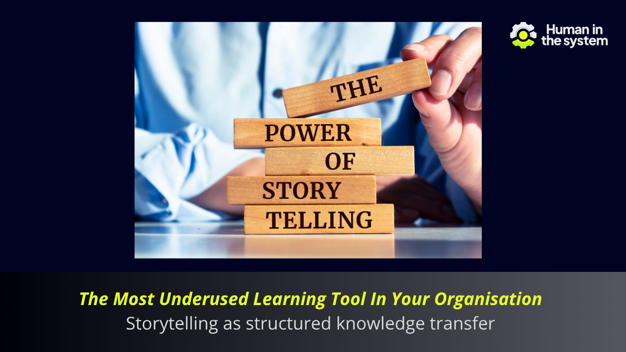 Storytelling transfers the tacit knowledge procedures can't capture. Narrative reaches where training slides don't. Be better than yesterday by treating the stories your people tell as the organisational intelligence they are.