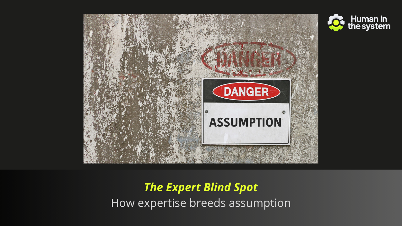 Experience brings pattern recognition — and the risk of confident misidentification. The more experienced your team, the harder the system is to see clearly. Be better than yesterday by building habits that check assumption.