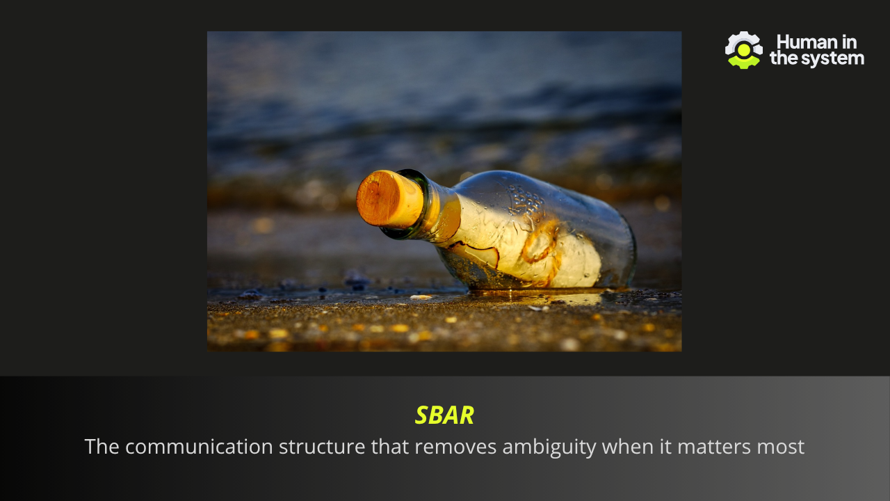 When stakes are high, ambiguous communication degrades decisions at the moment they most need protecting. SBAR gives both sides a shared expectation. Be better than yesterday by ensuring your team's judgement can actually be heard.