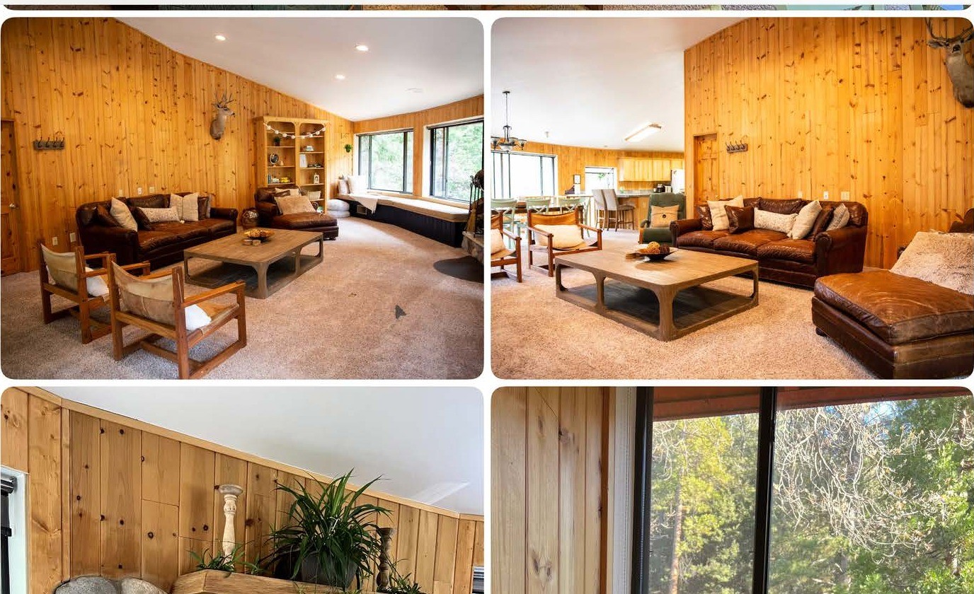 Cabin great room living area