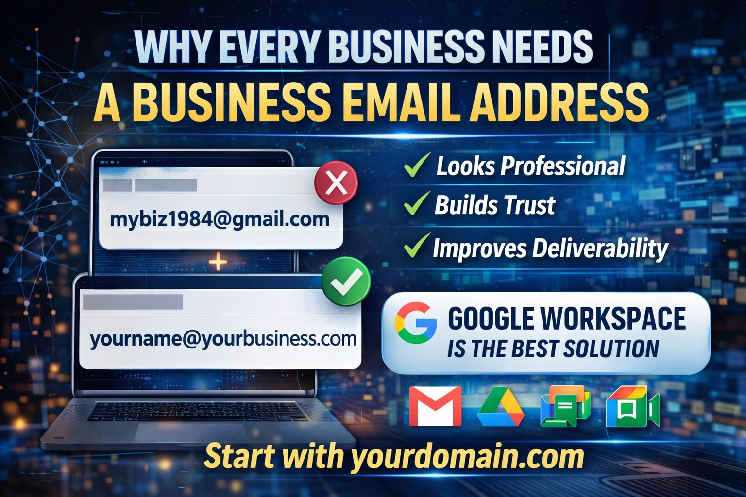 Why Every Business Needs a Professional Email Address, and Why Google Workspace Is the Best Place to Get One