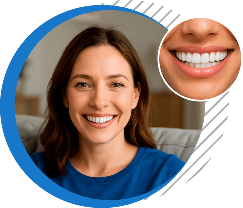 People smiling with confidence. 