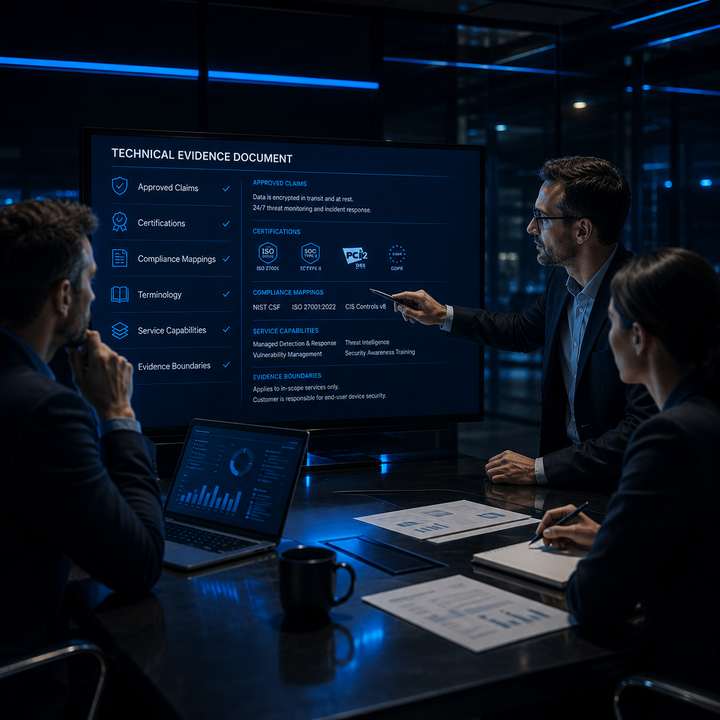 Technical Evidence Document under review by a security team