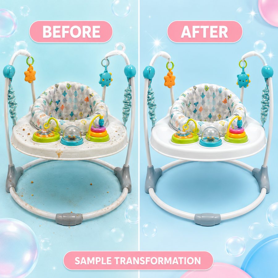 Jumper before and after cleaning
