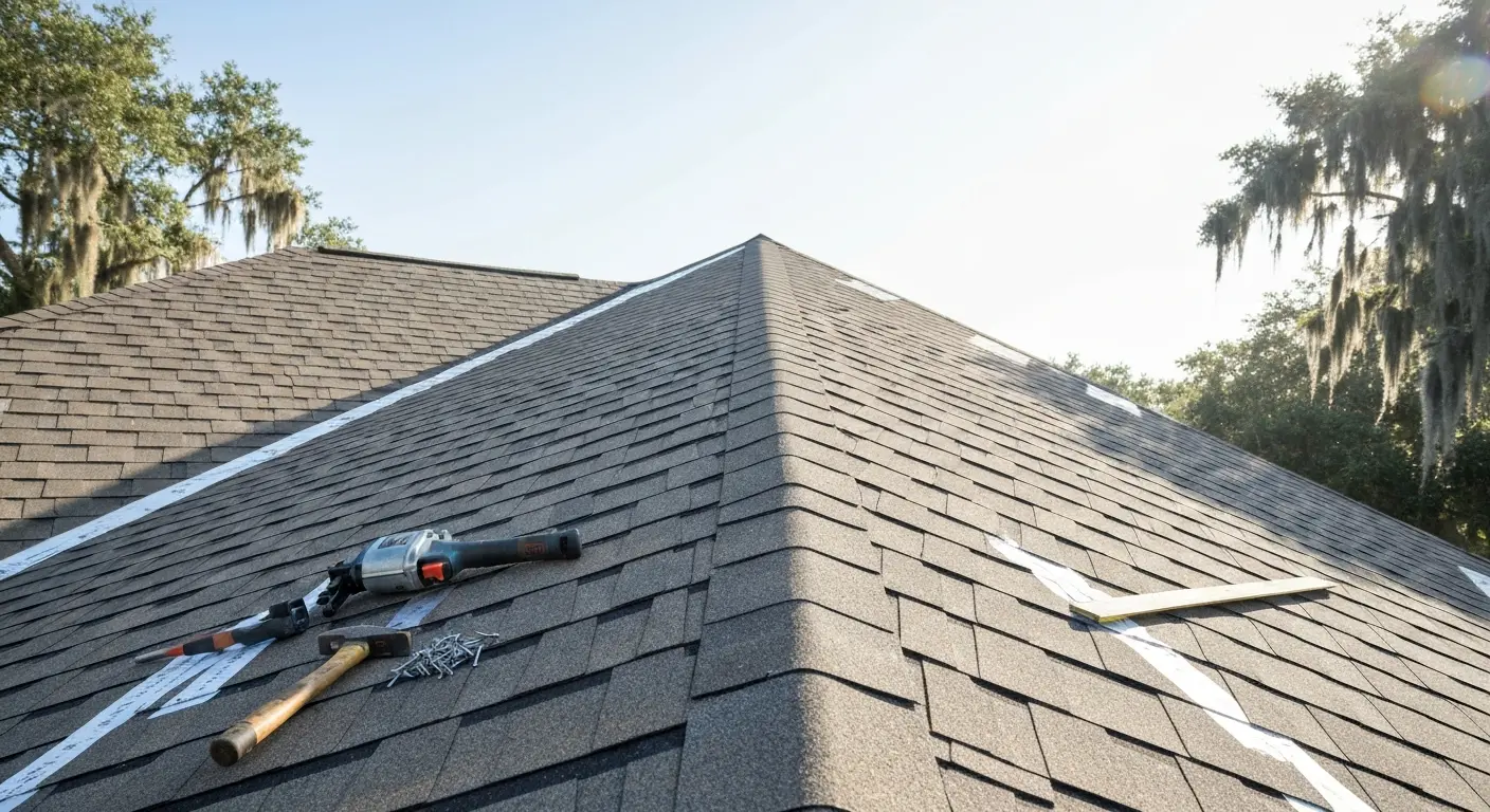 Roof replacement work