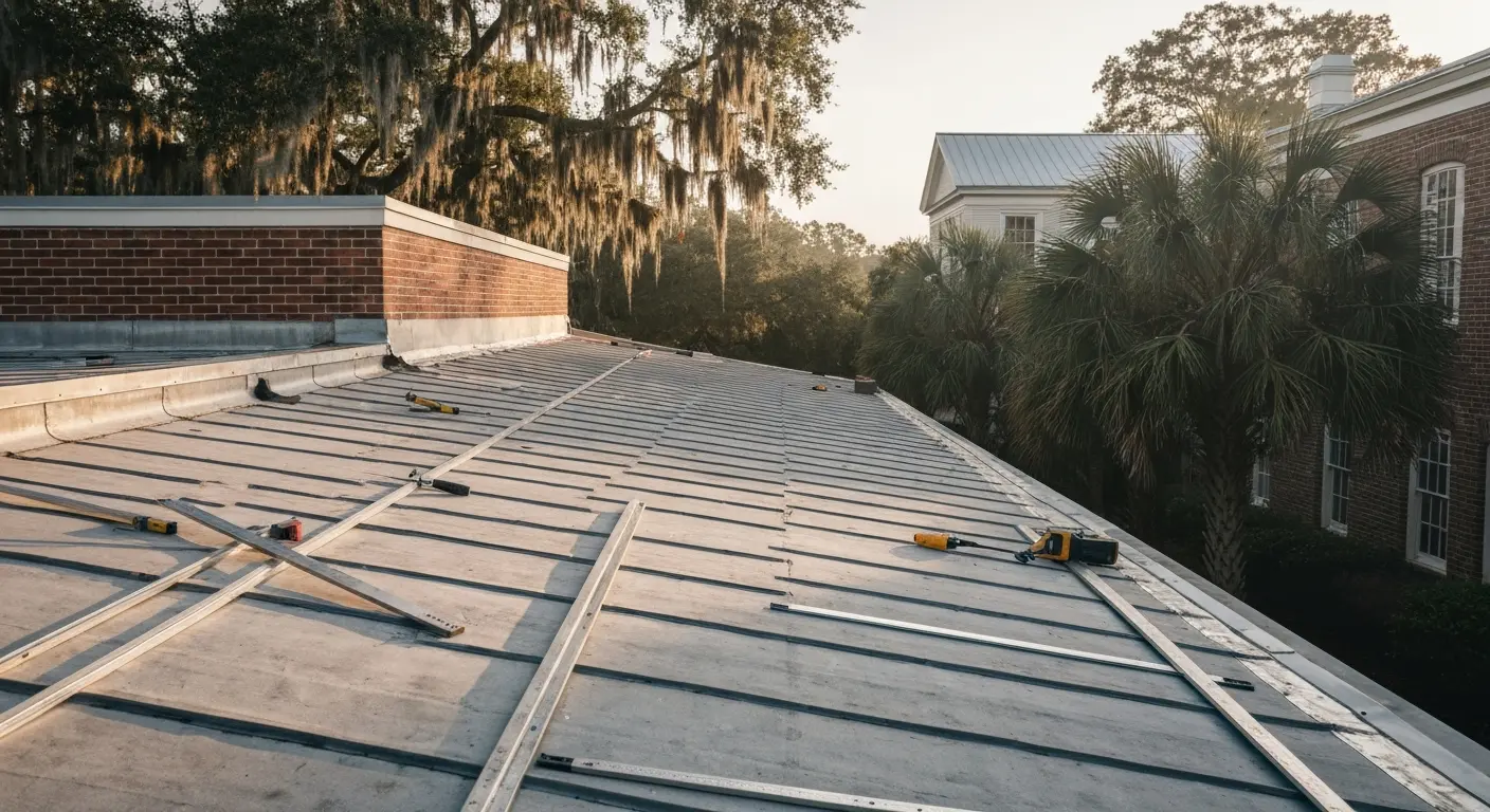 Commercial roofing project in Georgetown SC