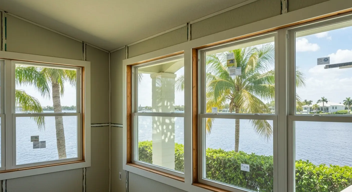 Four-season room installation