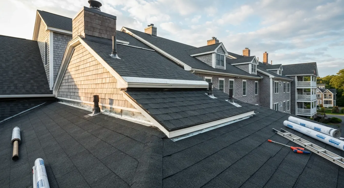 Commercial roofing installation