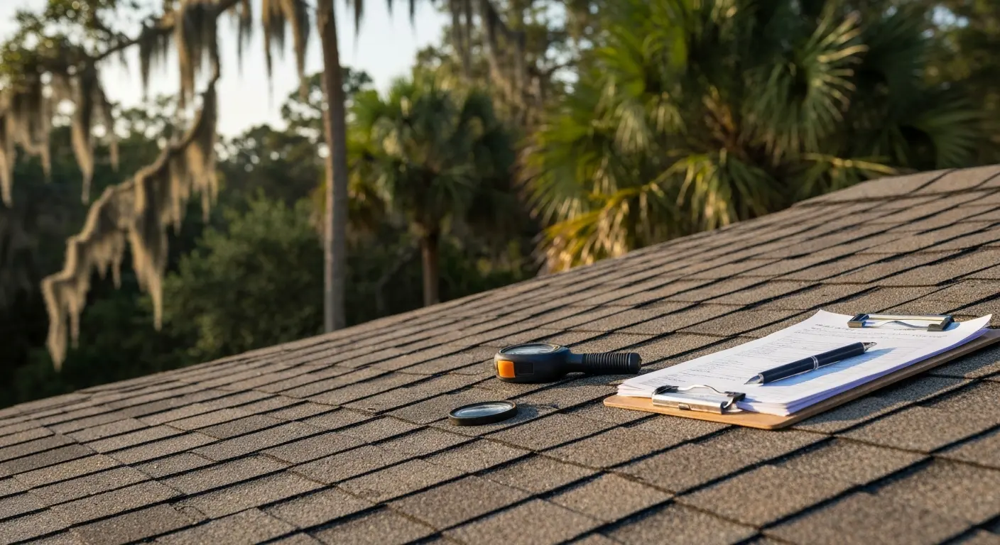 Roof inspection work
