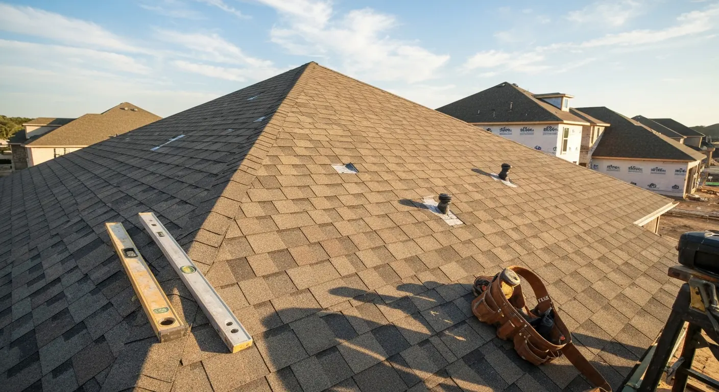 New construction roof installation in Georgetown