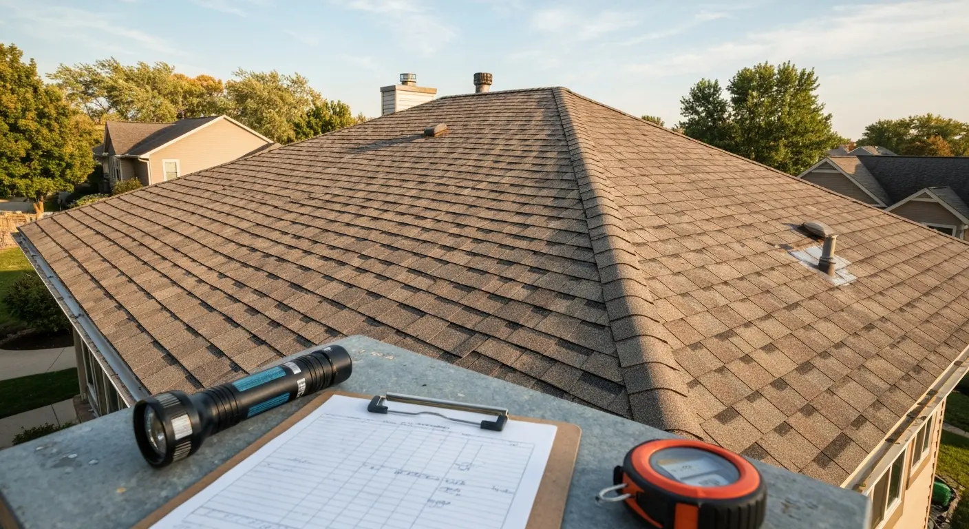 Professional roof inspection